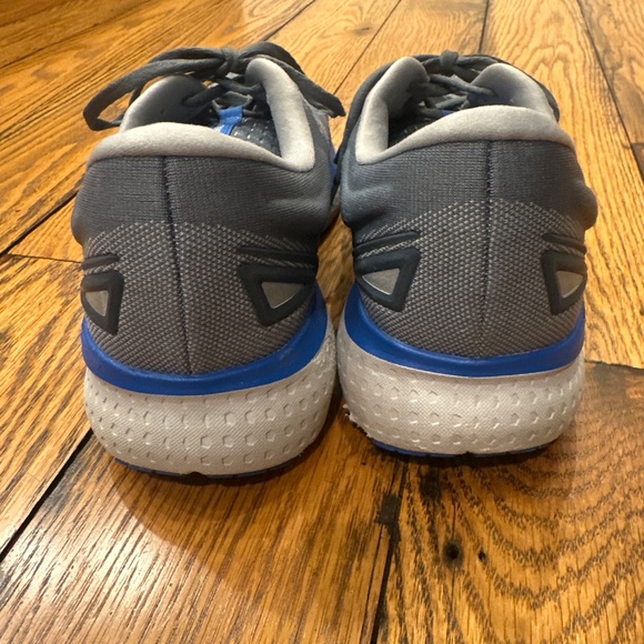 BROOKS MENS GLYCERIN 19 GRAY AND BLUE ATHLETIC SHOES SIZE 13 - Picture 2 of 8